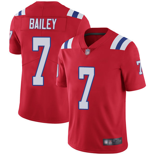 New England Patriots Football #7 Vapor Untouchable Limited Red Men Jake Bailey Alternate NFL Jersey->new england patriots->NFL Jersey